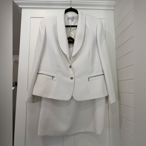 Tahari Ivory Pinstripe Suit - Picture 9 of 9